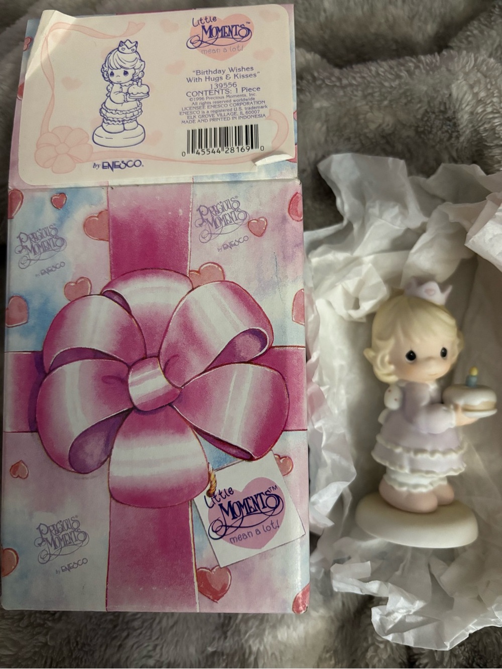 Precious Moments Little Moments “Birthday Wishes Hugs & Kisses 1996